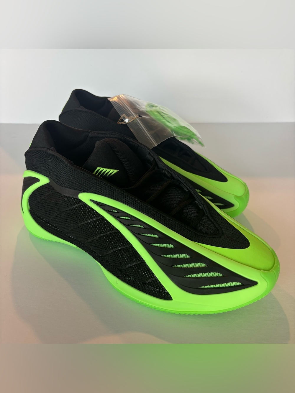 Adidas Men Anthony Edward’s AE 2 Core Black/Lime Burst/Core Black Size 10